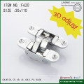 3D adjustable zinc alloy hidden hinges